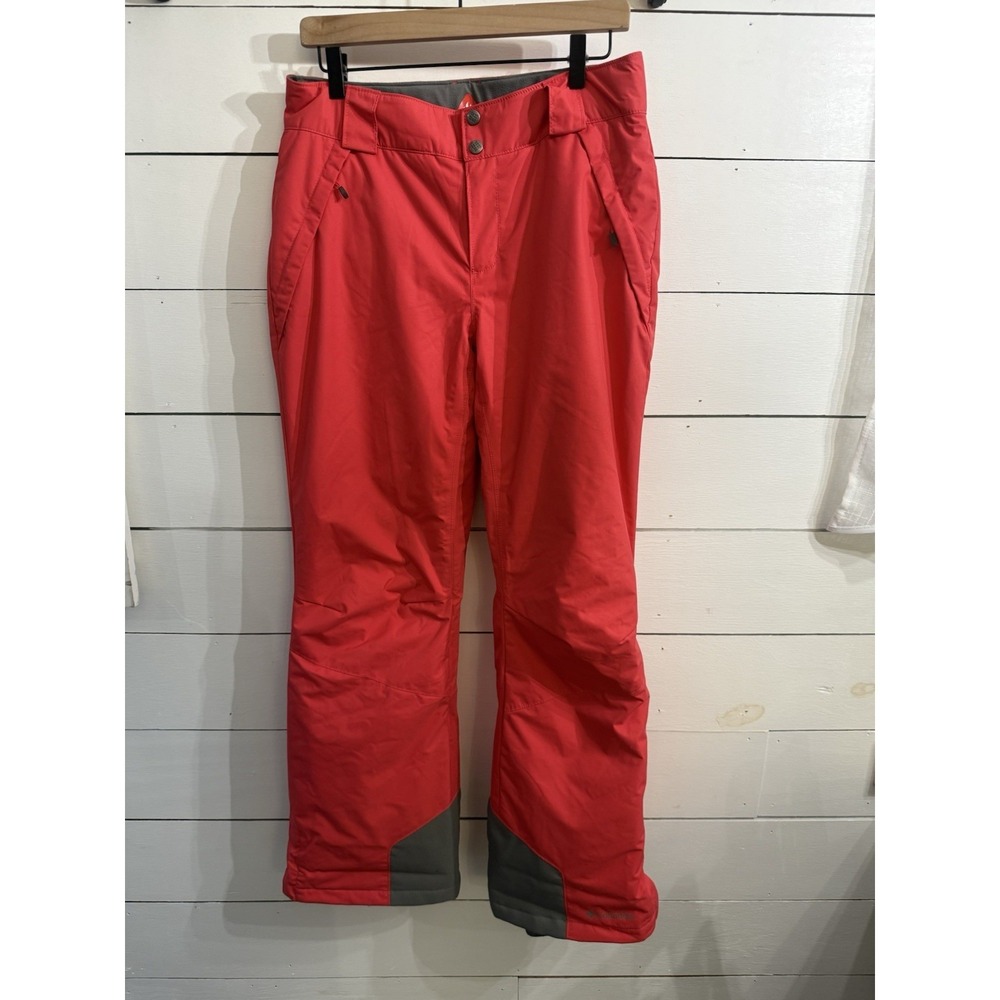 Columbia Artic Trip Omni-Heat Snow/Ski‎ Pants Women's Medium Coral Red EUC